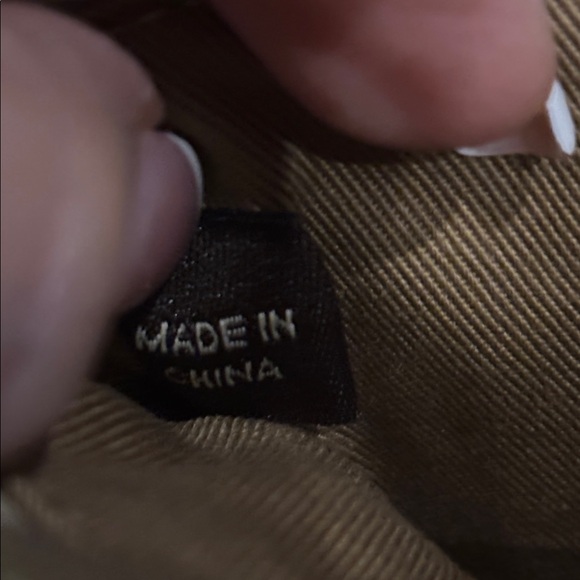 Coach Vintage Y2K Suede Patchwork Stripe Wristlet - Gold & Warm Tones - Picture 6 of 7